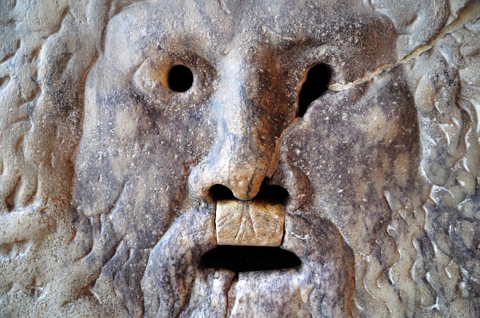 Totuuden suu, yksityiskohta. Valokuva: Rome.Net