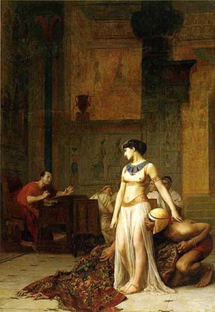 Kuuluisa tarinan on ikuistanut maalaukseensa myös rankalainen taiteilija Jean-Léon Gérôme (1824-1904). Maalaus on vuodelta 1866.