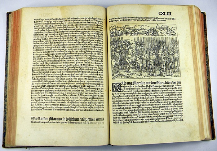 Titus Liviuksen Rooman Historia vuodelta 1523. 